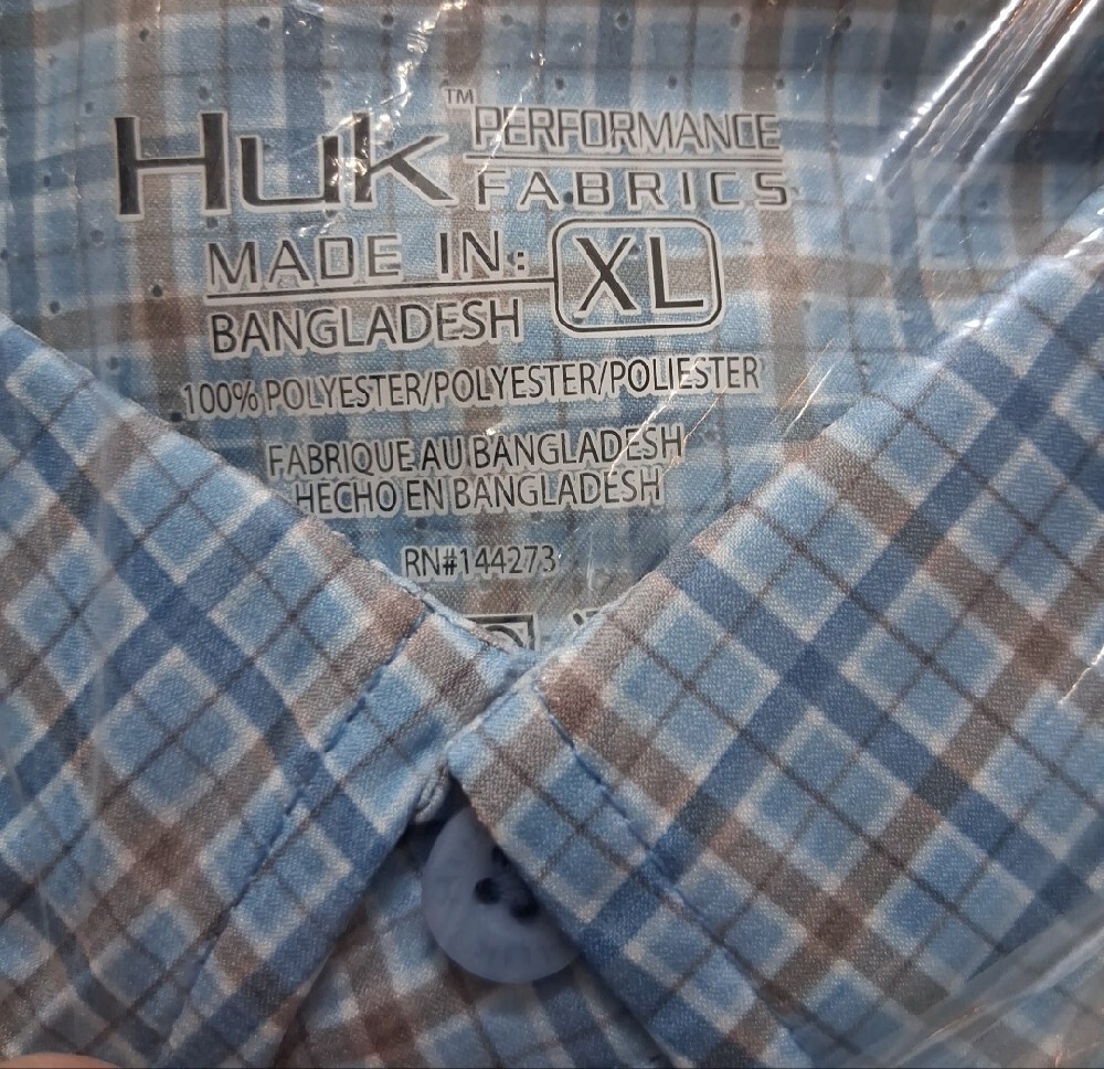 Huk Tide Point Woven Long Sleeve Plaid Shirt - Picture 4 of 4